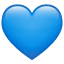 Cuore blu Emoji
