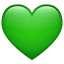Cuore verde Whatsapp