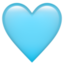 Emoji cuore celeste