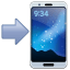 Cellulare con freccia Emoji