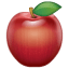Emoji mela rossa