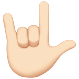 gesto ti amo: carnagione chiara