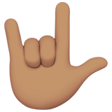 gesto ti amo: carnagione olivastra