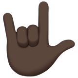 gesto ti amo: carnagione scura