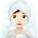 donna in sauna: carnagione chiara