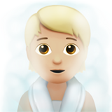 persona in sauna: carnagione abbastanza chiara