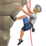 persona che scala: carnagione abbastanza chiara