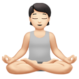 persona in posizione del loto: carnagione chiara