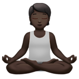 persona in posizione del loto: carnagione scura