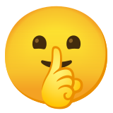 Faccina che zittisce - Noto Color Emoji