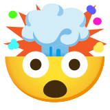 Testa che esplode - Noto Color Emoji