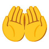 Mani unite in alto - Noto Color Emoji