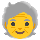 Persona anziana - Noto Color Emoji