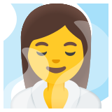 Donna in sauna - Noto Color Emoji