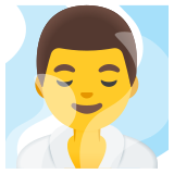 Uomo in sauna - Noto Color Emoji