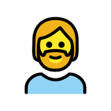 Persona con la barba - OpenMoji