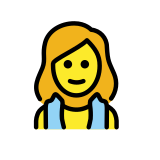 Donna in sauna - OpenMoji