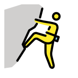 Persona che scala - OpenMoji