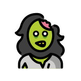 Zombie donna - OpenMoji