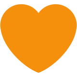 Cuore arancione - Twitter / X