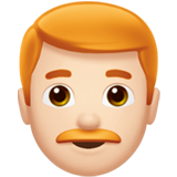 uomo: carnagione chiara e capelli rossi