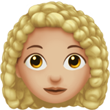 donna: carnagione abbastanza chiara e capelli ricci