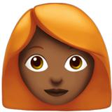 donna: carnagione abbastanza scura e capelli rossi