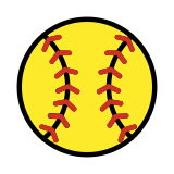 Palla da softball - OpenMoji