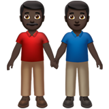 due uomini che si tengono per mano: carnagione scura