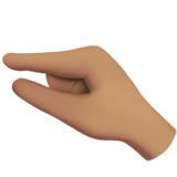 mano che fa il gesto del pizzico: carnagione olivastra