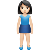 donna in piedi: carnagione chiara