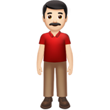 uomo in piedi: carnagione chiara