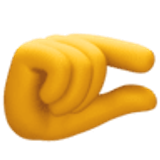 Mano che fa il gesto del pizzico - Facebook