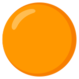 Cerchio arancione - Noto Color Emoji