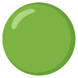 Cerchio verde - Noto Color Emoji