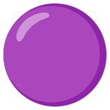 Cerchio viola - Noto Color Emoji