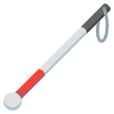 Bastone per non vedenti - Noto Color Emoji