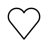 Cuore bianco - OpenMoji