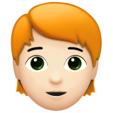 persona: carnagione chiara e capelli rossi