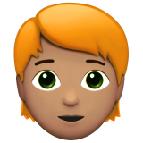 persona: carnagione olivastra e capelli rossi