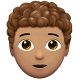 persona: carnagione olivastra e capelli ricci