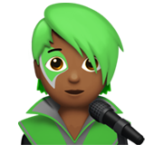 cantante: carnagione abbastanza scura