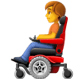 Persona su sedia a rotelle motorizzata - Facebook