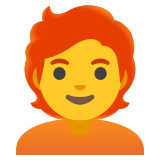 Persona: capelli rossi - Noto Color Emoji