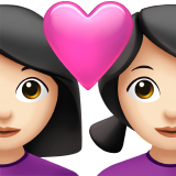 coppia con cuore: donna, donna e carnagione chiara