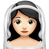 sposa con velo: carnagione chiara