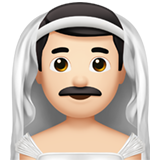 sposo con velo: carnagione chiara