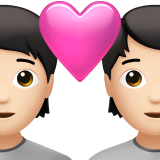 coppia con cuore: carnagione chiara