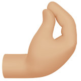 mano a pigna: carnagione abbastanza chiara