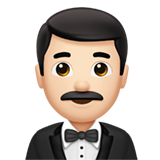 uomo in smoking: carnagione chiara